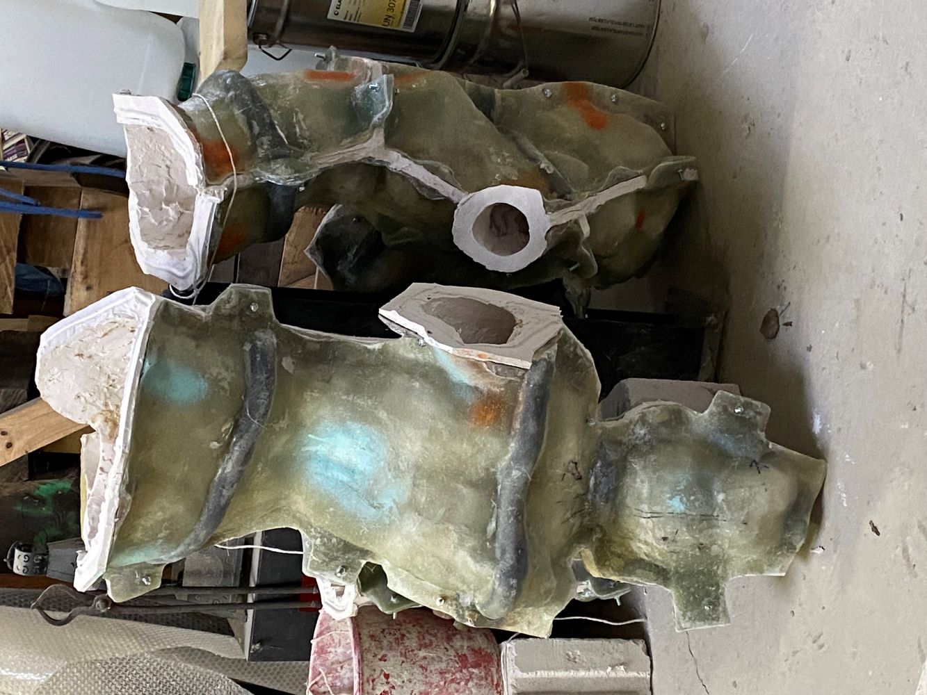 Les différents parties assemblées